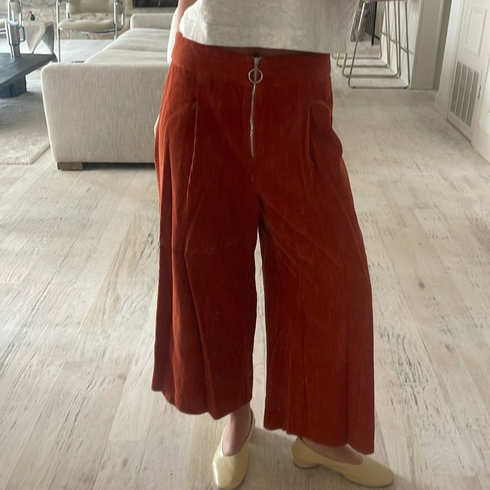 Wide Leg Corduroy Pants